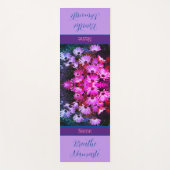 Pink African Daisy Blume Abstrakt Personalisiert Yogamatte (Vorderseite)