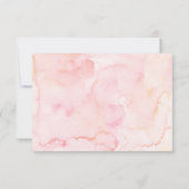 Pink Afro Angel Baby Heaven Sent Baby Dusche Dankeskarte (Rückseite)