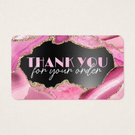 Pink aga Black-Folie Discount-Karte