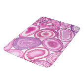 Pink agate Aquarell Badematte (Schrägansicht)