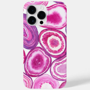 Pink agate Aquarell Case-Mate iPhone 14 Pro Max Hülle