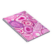 Pink agate Aquarell Notizblock (Rechte Seite)
