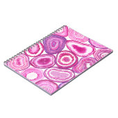 Pink agate Aquarell Notizblock (Linke Seite)