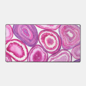 Pink agate Aquarell Schreibtischunterlage (Vorderseite)