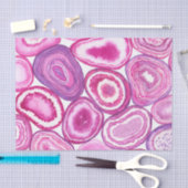 Pink agate Aquarell Seidenpapier (Handwerk)