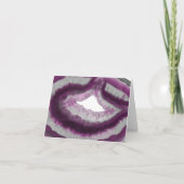 Pink Agate Danke Note Card (Vorderseite)