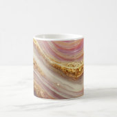 Pink Agate Geode Stone Kaffeetasse (Mittel)