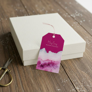 Pink agate hübsche Halskette-Grafikkarte Geschenkanhänger
