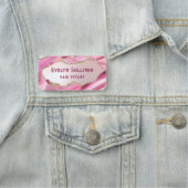 Pink agate Imitat Namensschild (Beispiel)