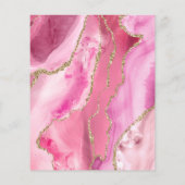 Pink Agate Imitats Foil Flyer (Hinten)