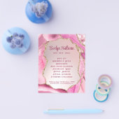 Pink Agate Imitats Foil Flyer (Einzeln)