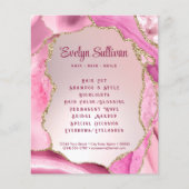 Pink Agate Imitats Foil Flyer (Vorne)