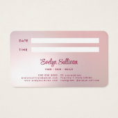 Pink Agate Imitats Fopointing Card (Rückseite)