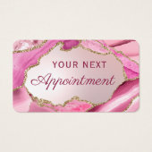 Pink Agate Imitats Fopointing Card (Vorderseite)