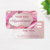 Pink Agate Imitats Fopointing Card (Schreibtisch)