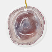 Pink Agate Keramik Ornament (Vorne)
