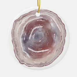 Pink Agate Keramik Ornament