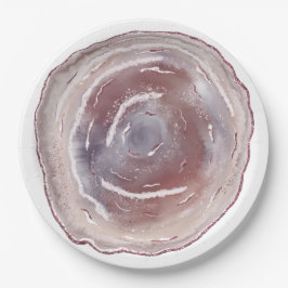 Pink Agate Pappteller