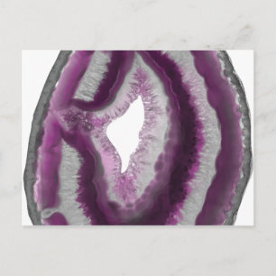 Pink Agate Postkarte