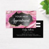 Pink Agate Terminkarte (Schreibtisch)