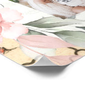 Pink Air Ballon Erstes Jahr Foto Collage Post Poster (Ecke)