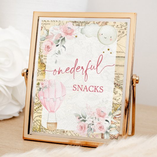 Pink Air Balloon ist nicht ihr lästige Snacks-Zeic Poster