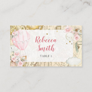 Pink Air Balloon ist nicht ihr lästiger Geburtstag Platzkarte