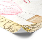 Pink Air Balloon ist nicht ihr lästiges Kartengesc Poster (Ecke)