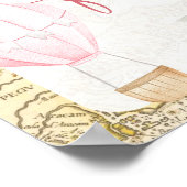 Pink Air Balloon ist nicht ihr lästiges Lebensmitt Poster (Ecke)