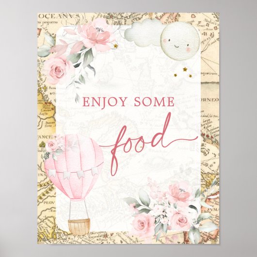 Pink Air Balloon ist nicht ihr lästiges Lebensmitt Poster (Vorne)