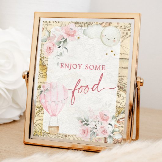 Pink Air Balloon ist nicht ihr lästiges Lebensmitt Poster