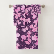 Pink Akrylic Paint Blume Petals