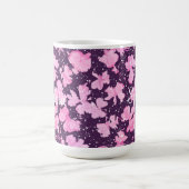 Pink Akrylic Paint Blume Petals Kaffeetasse (Mittel)