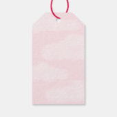 Pink Albern Gans Geburtstagsgunst Geschenkanhänger (Rückseite)