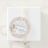 Pink Albern Gänse Gingham Baby Duschfavoriten Geschenkanhänger (Beispiel)