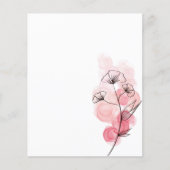 Pink Alcohol Tinte Blume (Vorderseite)
