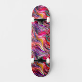 Pink Alcohol Tinte Skateboard (Vorderseite)