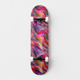 Pink Alcohol Tinte Skateboard