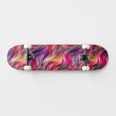 Pink Alcohol Tinte Skateboard (Horizontal)