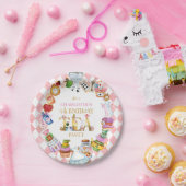 Pink Alice in Wonderland 4th Birthday   Pappteller (Party)