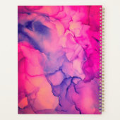 Pink alkoholfreie Monogramm-Plane für sie Planer (Rückseite)