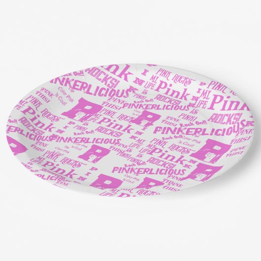 PINK ALLES PAPPTELLER (Schrägansicht)