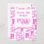 PINK ALLES POSTKARTE (Vorne/Hinten)