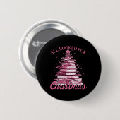Pink alles zu Weihnachten reserviert Button (Vorne & Hinten)
