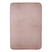 Pink Alligator Textur drucken Badematte (Vorderseite Vertikal)