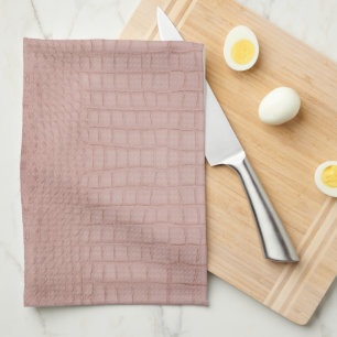 Pink Alligator Textur drucken Geschirrtuch