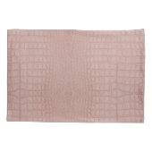 Pink Alligator Textur drucken Kissenbezug (Rückseite)