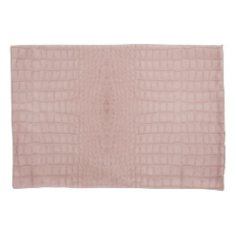 Pink Alligator Textur drucken Kissenbezug