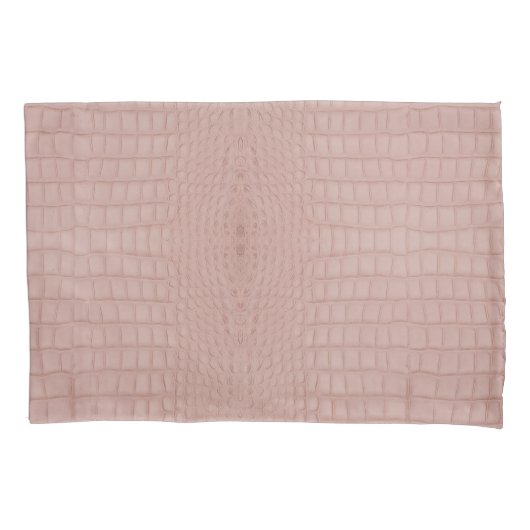 Pink Alligator Textur drucken Kissenbezug (Vorderseite)