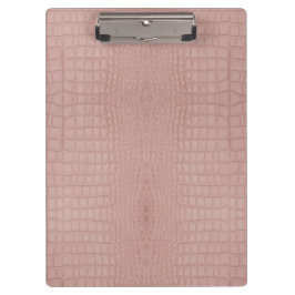 Pink Alligator Textur drucken Klemmbrett